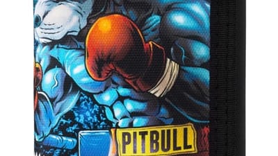 Czarny niebieski portfel Pitbull