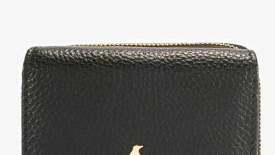 Czarny skórzany portfel Ochnik